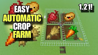 Best Easy Crop Farm In Minecraft Pocket Edition 121 [upl. by Nuawd643]