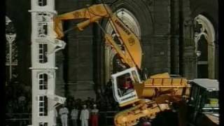 AMAZING Liebherr Excavator Climbs To The Top [upl. by Charlet]