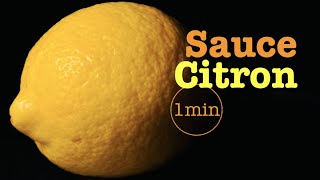 Sauce Citron  Beurre amp Vin Blanc  1min [upl. by Sapowith150]