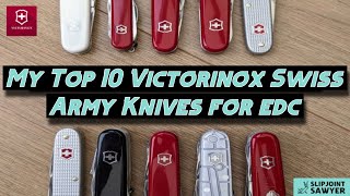 10 Best Victorinox Swiss Army Knives For EDC [upl. by Skcirdnek983]