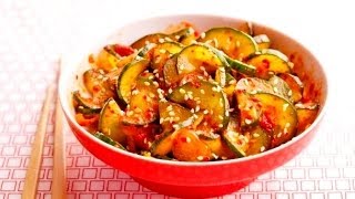 Easy Cucumber Kimchi Under 10 Mins I Korean Food [upl. by Kcirej]