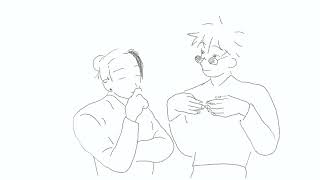 in the middle  jujutsu kaisen sashisu animatic [upl. by Kcirtapnaes]