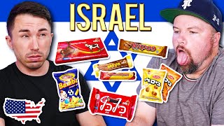 Americans Try Weird Israeli Snacks for the First Time [upl. by Hana]