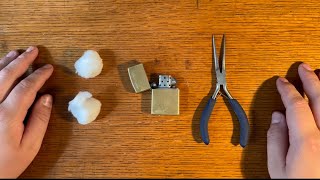 How to Refill Zippo Lighter With New Cotton [upl. by Ydennek]