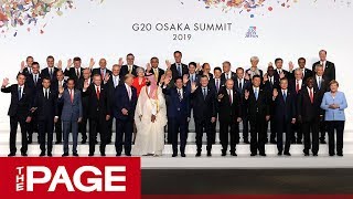 G20大阪サミット開幕 各国首脳が集合写真（2019年6月28日） [upl. by Dlanger]