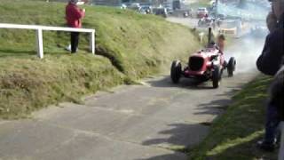 1929 Bentley Napier going up Brooklands Test Hill 22032009 [upl. by Shornick863]