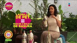 ¡Creación de ecoladrillos con botellas PET  Salvemos al Planeta  Sale el Sol [upl. by Nelie]