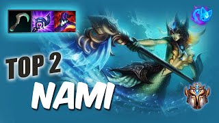 Wild Rift NAMI TOP 2  S10 RUSH Challenger ranked game  build [upl. by Nayve307]