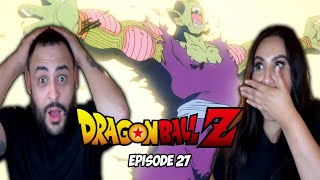 PICCOLO SAVES GOHAN 😭  Girlfriend Reacts To Dragon Ball Z Episode 27 REACTION [upl. by Ingrim]