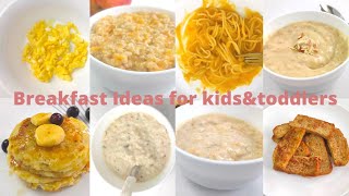 8 Breakfast recipes for babies kids and toddlers 6month3year  weight gaining recipes for babies [upl. by Lisabeth]