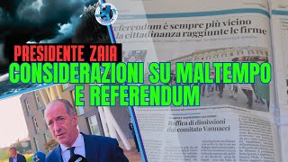 ZAIA SU MALTEMPO E REFERENDUM CITTADINANZA [upl. by Aimej]