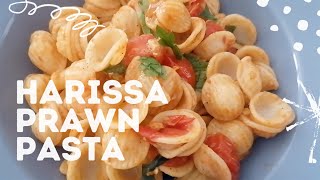 Harissa Prawn Pasta  Easy Recipe [upl. by Eireva920]