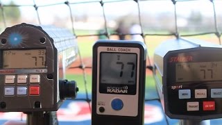 Pocket Radar Accuracy Comparison Test  Baseball Radar Gun [upl. by Drud]