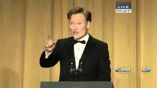 Conan OBrien remarks at 2013 White House Correspondents Dinner CSPAN [upl. by Kram]