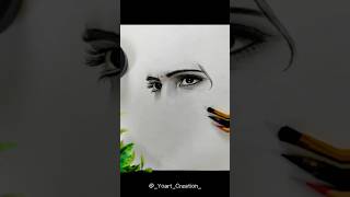 𝐌𝐚𝐧𝐣𝐢𝐥 𝐒𝐞 𝐉𝐲𝐚𝐝𝐚  art drawing sketch artist charcoal eyes eye eyesketch love motivation [upl. by Nomrac]