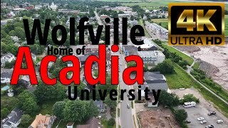 Wolfville and Acadia University in 4kHD [upl. by Otreblig]