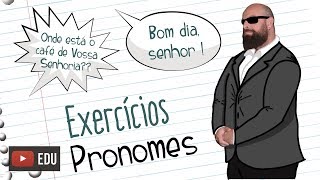 Exercícios de Pronomes Prof Noslen [upl. by Sineray]