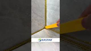 kastar golden epoxy tile grout glue in the corner [upl. by Naujak562]