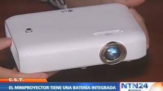 25 10 2017 NTN 24  LG Electronics presenta su nuevo mini proyector PH550 [upl. by Nacnud856]