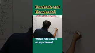 Bracteate and ebracteate  flower parts  Footlab classes Rohit [upl. by Eical]