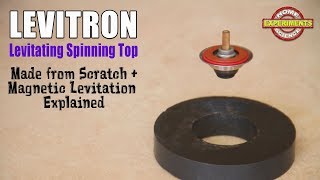 LEVITRON Levitating Spinning Top  How to make a Levitron from scratch  Magnetic levitation [upl. by Semela549]