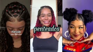 ✨ideias de penteados para cabelos cacheados ✨ [upl. by Danya]