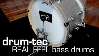 drumtec quotReal Feelquot electronic bass drums for Roland Alesis 2Box amp ATV modules [upl. by Nirel962]