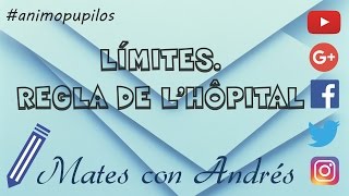 Límites  Indeterminaciones infinito menos infinito e infinito por cero  Regla de lHopital 03 [upl. by Harmonie]