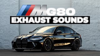 Top 5 Best 2021 BMW M3 G80 Aftermarket Exhaust Sounds [upl. by Nylanaj]