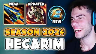 HECARIM IN SEASON 2024 IS BEYOND INSANE SO MUCH NEW STUFF [upl. by Eiramanit]