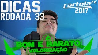 9818 PTS  BOM E BARATO e VALORIZAÇÃO RDD 33 CARTOLA FC [upl. by Myrwyn]