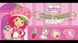 Strawberry Shortcake Card Maker Dress Up Part 1  iPad app demo for kids  Ellie [upl. by Oiril157]