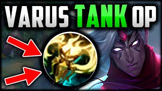 TANK VARUS IS TAKING OVER BEST BUILDRUNES Varus Guide League of Legends [upl. by Laiceps]