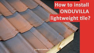 How to install ONDUVILLA lightweight tile [upl. by Ahsek]