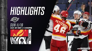 Nov 19th Highlights ONT 4 CGY 0 [upl. by Samid]