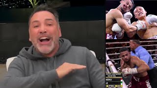 Oscar Dela Hoya Sends a Savage MESSAGE to Rolly Romero after his KNOCKOUT LOSS to Isaac PitBull Cruz [upl. by Marolda]