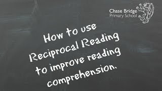 Reciprocal Reading Technique  Chase Bridge Primary School [upl. by Hoskinson]