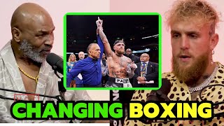 Mike Tyson Says Jake Paul is Changing Boxing 🤯 [upl. by Nlyak]