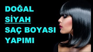 BİTKİSEL SİYAH SAÇ BOYASI KİMYASALSIZ SAÇA ZARAR VERMEZ PATLICANLA SAÇ BOYAMA DOĞAL SİYAH SAÇ BOYASI [upl. by Cherise]