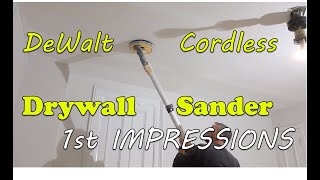 DeWalt Drywall sander REVIEW  20v MAX  DCE800  Unboxing Using First Impressions [upl. by Licko]