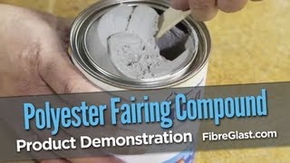 Polyester Fairing Compound Product Demo [upl. by Yeblehs]