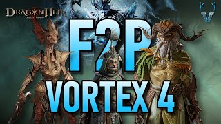 DAMAGE COMPARISON OF F2P COMPS FOR VORTEX 4  Dragonheir Silent Gods [upl. by Raquel]