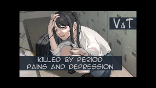 Takayan たかやん  生理痛と憂鬱にボコされる  Killed by period pains and depression  rus sub [upl. by Hpeseoj]