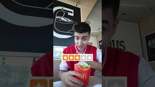 Probé McDonalds de 1 estrella vs 5 estrellas ¿Cuál es MEJOR [upl. by Vastah]