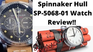 SPINNAKER HULL SP 506801 Black Fume WATCH REVIEW [upl. by Balch]