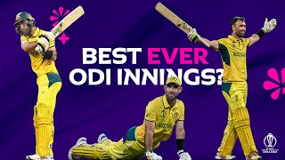 Glenn Maxwell produces one of the greatest ODI knocks of alltime  CWC23 [upl. by Ashatan]