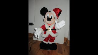 Disney Animated Rockin Around Christmas Tree Santa Mickey Dances Brenda Lee Sing [upl. by Gena]