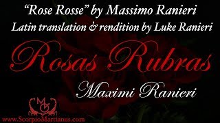 Rose Rosse by Massimo Ranieri in Latin  Rosas Rubras [upl. by Vasos]