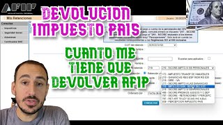 Devolucion Impuesto Pais Cuanto me tiene que devolver la AFIP [upl. by Nichole866]