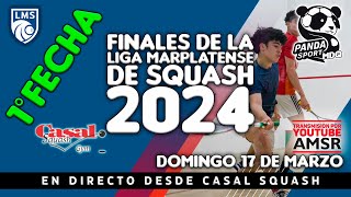 Liga Marplatense de SQUASH  Primera fecha  FINALES  squash lms ligamarplatensedesquash [upl. by Tankoos]